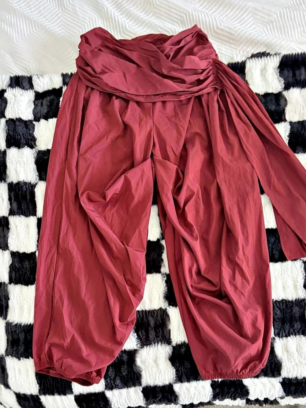 SHEIN Burgundy “Genie” Pants